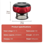 Body Scraping Massage Smart Electric Vacuum Cupping Heating Suction Cup Device Back Neck Arm Massger