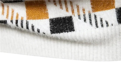 New Imitation Mink Sweater Soft and Comfortable  Fashion Warm Knit Sweater  Men Clothing