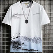 Trendy Suits for men  Men's Summer Shorts Set Gym Outfit Student Short Sleeve Tee 2 Piece Set Tracksuits Men Casual Men Clothing