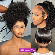 High Density 250% 40 50 Inch Deep Wave 13x6 HD Lace Front Human Hair Wig Loose Water Wave Curly 13x4 Lace Frontal Wig Human Hair