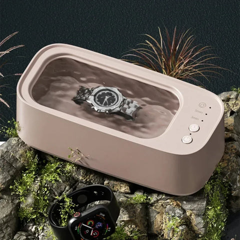 Electric Ultrasonic Glasses Cleaner, 3-Speed Vibrating Machine for Jewelry, Watches, and Contact Lenses