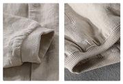 men clothing fashion 2024 linen men's jackets Spring Autumn Coat casual mens tops simple solid clothes for men