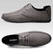 Leather Men Shoes Fashion Formal Men Shoes Moccasins Italian Breathable Male Driving Shoes Black Plus Size 38-47