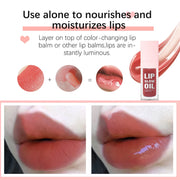 W1 Piece 8.3ml Moisturizing and Volumizing Lip Gloss Oil, Hydrating Lip Glow Oil, Lip Care Beauty Product, Tinted Lip Oil