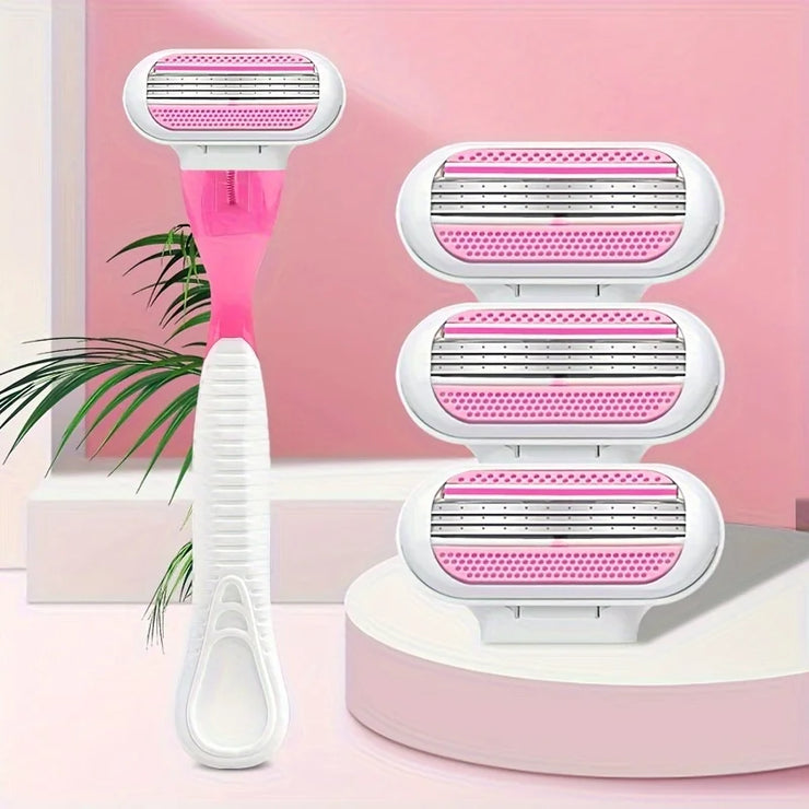 Women Safety Razor Blades Face/ Leg/ Armpit/ Bikini Beauty Hair Removal Shaving Compatible Venus Shaver