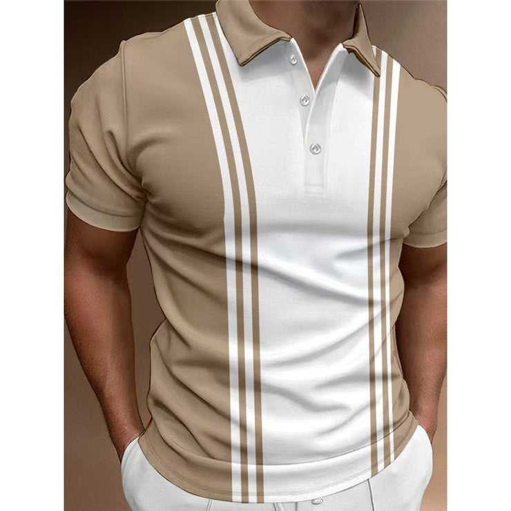 Casual 3 Button Printing Lapel Casual Men&