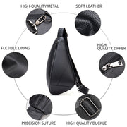 Cowhide One-shoulder Messenger Bag