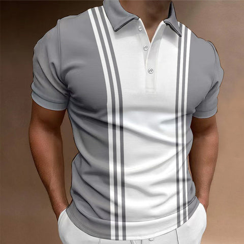 Casual 3 Button Printing Lapel Casual Men&