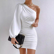 European And American High-grade Asymmetric Skirt Pleated