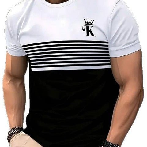 New Fashion Casual High Quality Contrast Color Men&