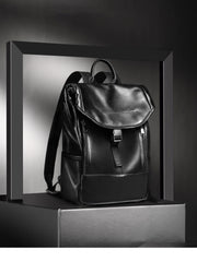 Cowhide Men's Bag Large Capacity Leather Backpack