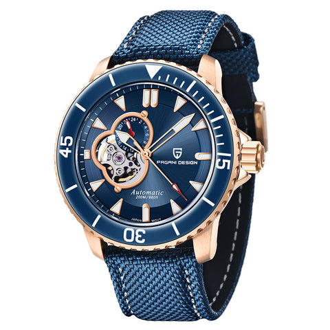 Fully Automatic Mechanical Waterproof Stainless Steel Skeleton Men&