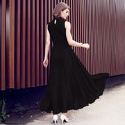 Waist Slimming Chiffon Dress With Big Slits