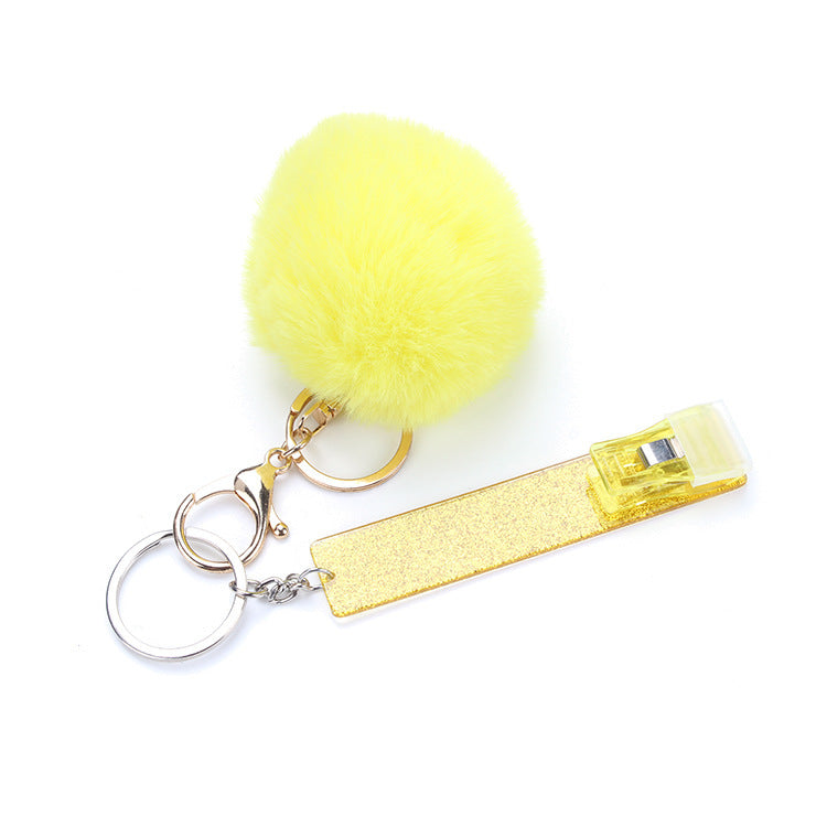 Acrylic Material Key Chain Long Nail Credit Card Gripper