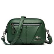 Cowhide Soft Leather Fashion All-match Shoulder Crossbody Small Round Bag