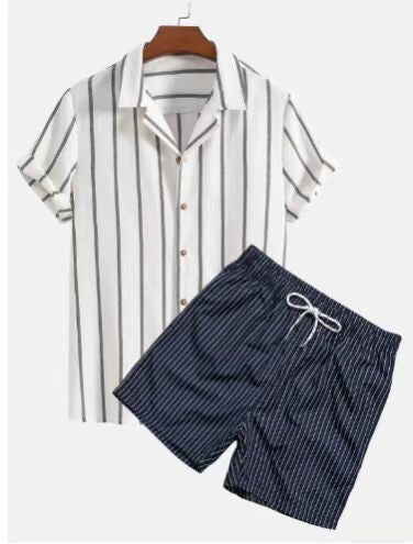 Beach Style Short Sleeve Shirt Men&