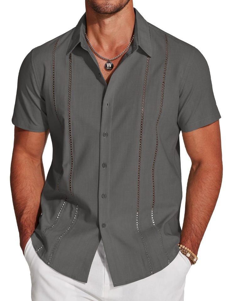 Trendy Wild Hawaii Holiday Lapel Men&