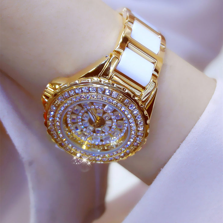 Fashion  Full Of Diamond Women Watch Bracelet Full Of Diamond Women