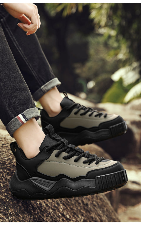 Male Leather Platform Fashion Casual Shoes