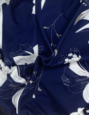 Fashion V-neck Long Sleeve Loose Wide Leg Printed Jumpsuit