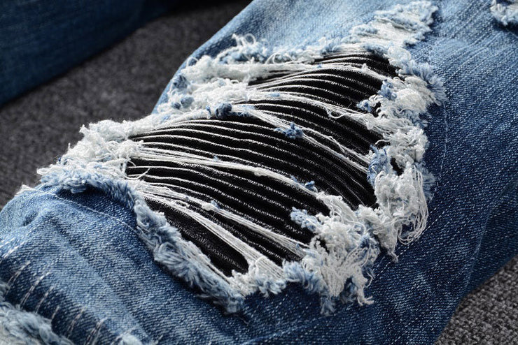 Hole & Patch Patch Scrape Popular Jeans For Men