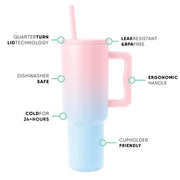40oz Handle Cup Large Capacity Stainless Steel Car