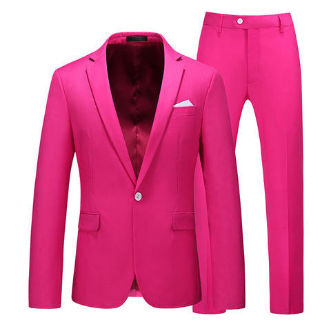 Multi-Color Two-piece Suit Men&