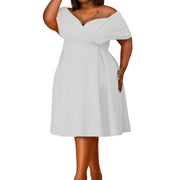 African Strapless Large Size Mom's Clothing European And American Style Dress