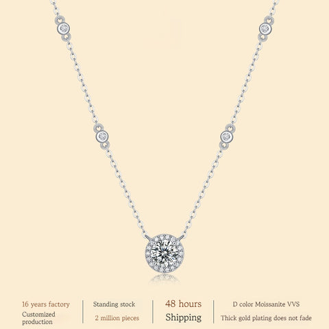 925 Silver Dot Starlight Pendant Fashion Clavicle Chain Does Not Fade
