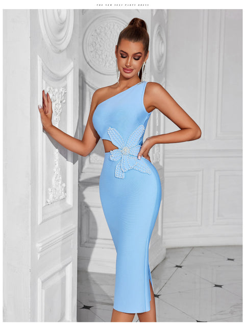 Beaded Bowknot Dress Women&