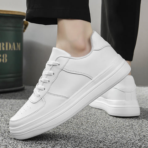 Plus Size Platform White Shoes Men&