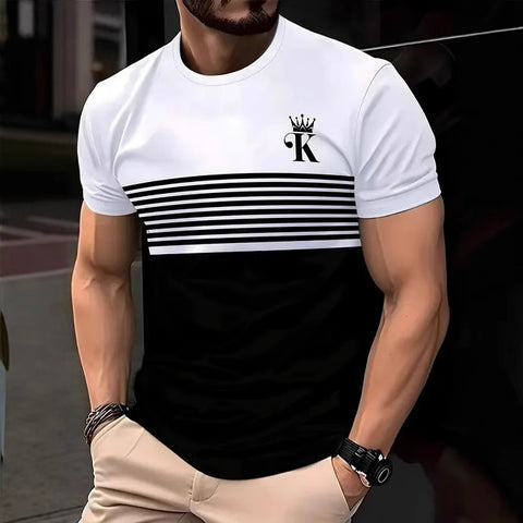 New Fashion Casual High Quality Contrast Color Men&