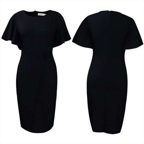 Fashionable With Side-slit Sheath Plus Size Dress