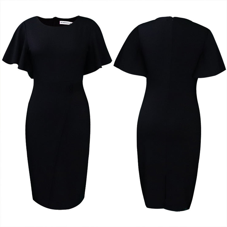 Fashionable With Side-slit Sheath Plus Size Dress