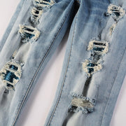 High Street Blue Diamond Washed Jeans Men