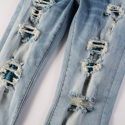 High Street Blue Diamond Washed Jeans Men