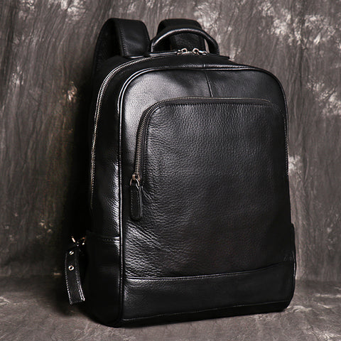 Retro Crazy Horse Skin Backpack Men&