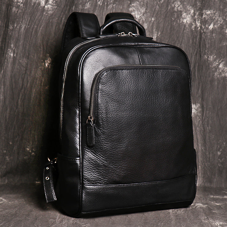 Retro Crazy Horse Skin Backpack Men&