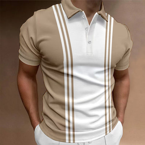 Casual 3 Button Printing Lapel Casual Men&