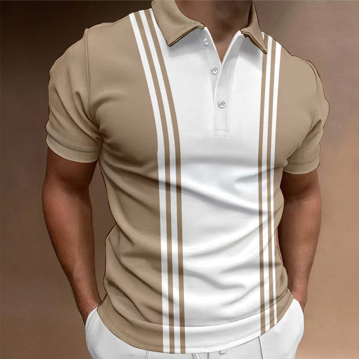 Casual 3 Button Printing Lapel Casual Men&