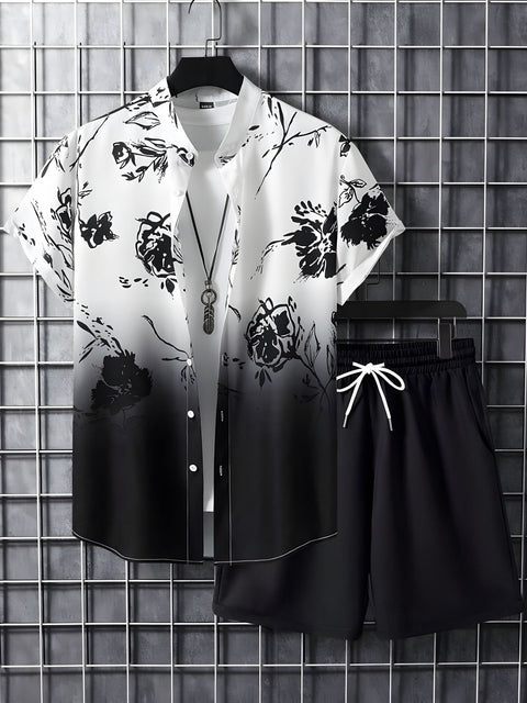 Beach Style Short Sleeve Shirt Men&