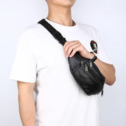 Men's Business Multi-layer Outdoor Sports Waterproof Chest Bag