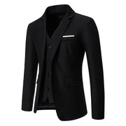 Men's Color Matching Small Suit European And American Fashion Fake Two Pieces Slim Fit Casual Suit Jacket