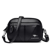 Cowhide Soft Leather Fashion All-match Shoulder Crossbody Small Round Bag