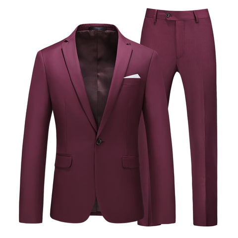 Multi-Color Two-piece Suit Men&