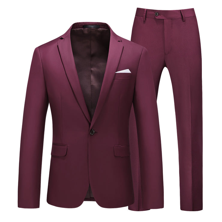 Multi-Color Two-piece Suit Men&