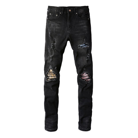 Hole & Patch Jeans Men&