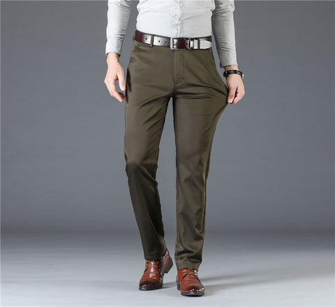 Middle-aged Slim Straight-leg Business Casual Pants