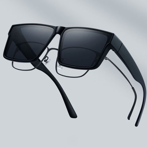 Set Myopia Glasses One Mirror Two Use Driving Personalized Sunglasses