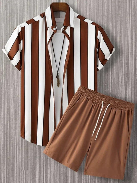 Beach Style Short Sleeve Shirt Men&